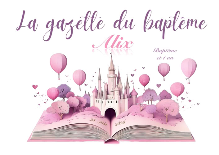 gazette journal gazette du bapteme gazette des mariés